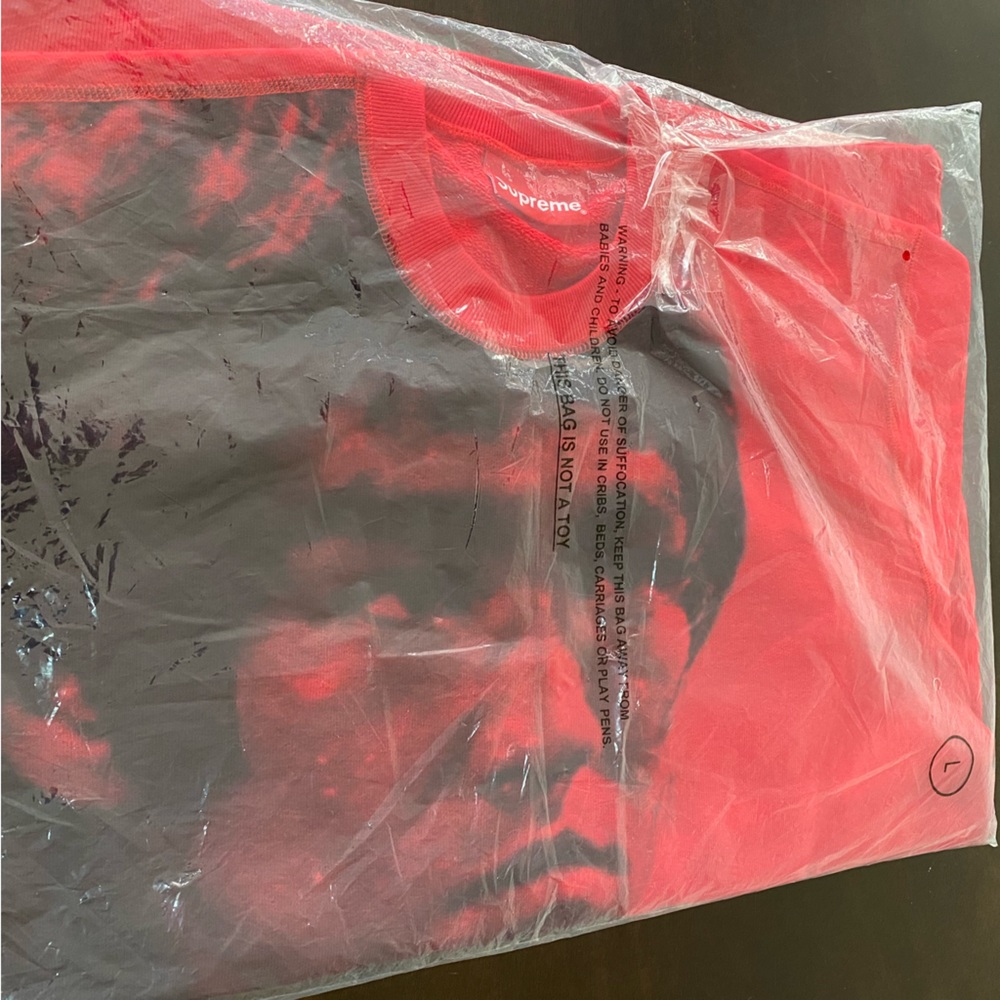 ‼️🥋RARE 2013 SUPREME X BRUCE LEE Crewneck Sweater from FW13 - RED Sz Large 🥋‼️ - Picture 6 of 8